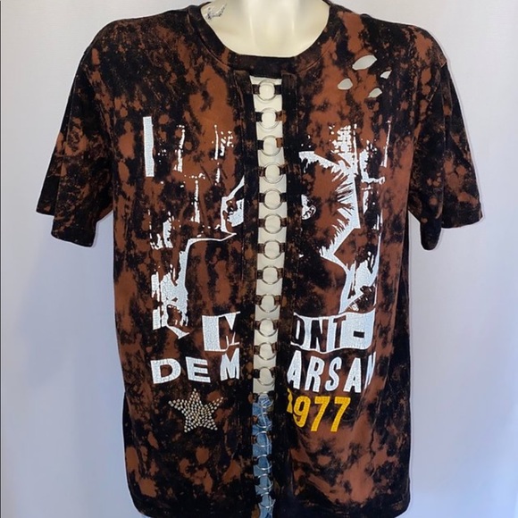 *CUSTOM DYED EMBELLISHED TSHIRT - Picture 3 of 7